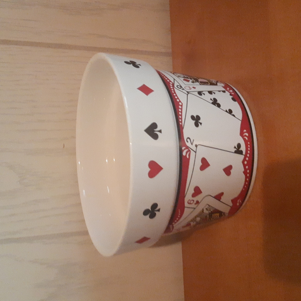 Casino Poker Popcorn Chip Bowl